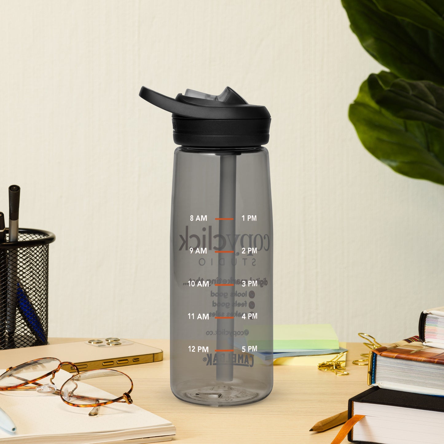 CopyClick 25oz Water Bottle - Digital Marketing that Looks Good, Feels Good, and Makes Sales